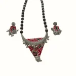Rustic Red and Silver Tribal Jewelry Display