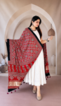 Elegant Ajrakh Dupatta Fashion Portrait-2