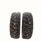 Handcrafted Fabric Bangles and Carved Jewelry Box