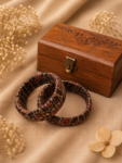 Rustic Bangles and Carved Jewelry Box