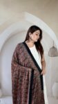 brown-ajrakh-modal silk-dupatta-floral-bouquet-buti-1