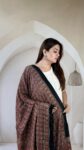 brown-ajrakh-modal silk-dupatta-geometric-lattice-1