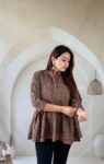 brown-ajrakh-cotton-peplum-kurti-red-floral-1