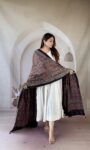 charcoal-grey-ajrakh-modal silk-dupatta-floral-creeper-1