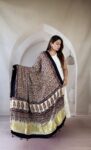 cream-ajrakh-modal silk-dupatta-geometric-lattice-1
