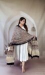 cream-ajrakh-modal silk-dupatta-geometric-lattice-1