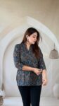 indigo-ajrakh-cotton-short-kurti-mandarin-collar-1