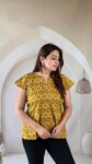 mustard-ajrakh-cotton-short-kurti-flutter-sleeve-3