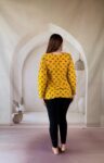 mustard-ajrakh-cotton-short-kurti-green-lotus-buti-1
