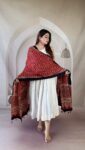 red-ajrakh-modal silk-dupatta-leaf-buti-rosette-1