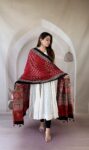 red-ajrakh-modal silk-dupatta-zari-palla-1