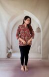 red-ajrakh-cotton-short-kurti-grey-floral-mandarin-1